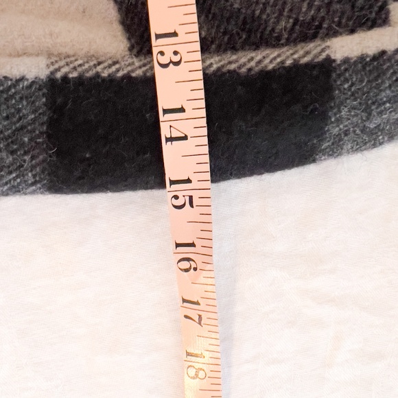 Patrick King Merino Wool Keri Tartan Crossbody Messenger Bag - Black White Plaid - Picture 8 of 9